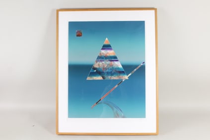 Michael John March Monoprint "Chaotic Pyramid"