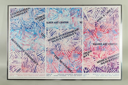 Jasper Johns Merce Cunningham Dance Company Poster 1981