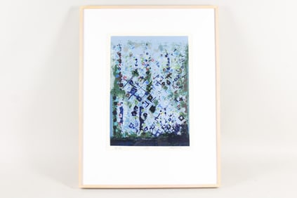 Manuel Cargaleiro Abstract Lithograph 1979