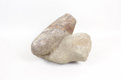 Minimalist Carved Stone Natural Formed Abstract Sculpture