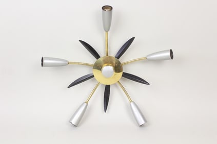 Mid-Century Modern Sputnik Spider Lamp, Stilnovo Style