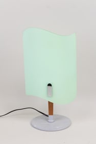 Postmodern Italian Glass Wave Table Lamp, Cattaneo