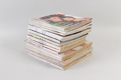 Lot of 24 Vogue & Harpers Bazaar Fashion Magazines 1963-1991