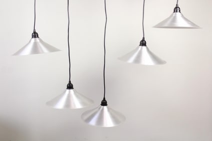 Set of 5 Postmodern 'Lyra' Ikea Hanging Lights