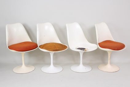Set of 4 Mid-Century Modern Eero Saarinen for Knoll Tulip Chairs