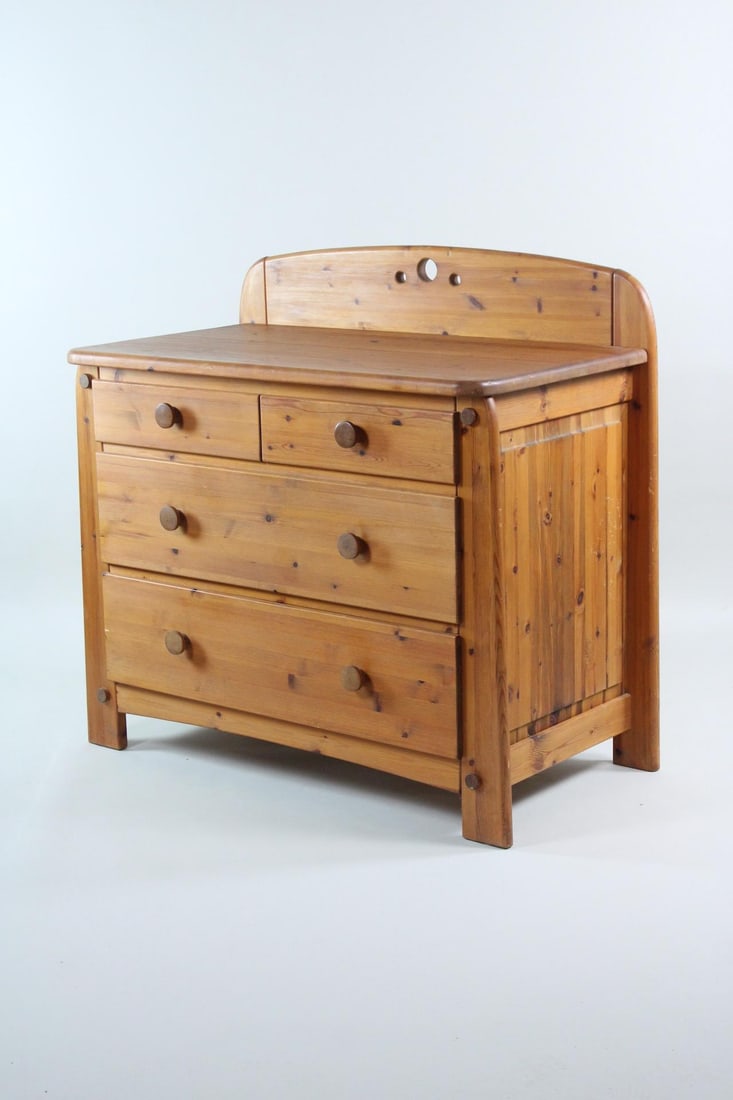 Postmodern Pine 4-Drawer Dresser, Wasa Mobel (1 of 10)