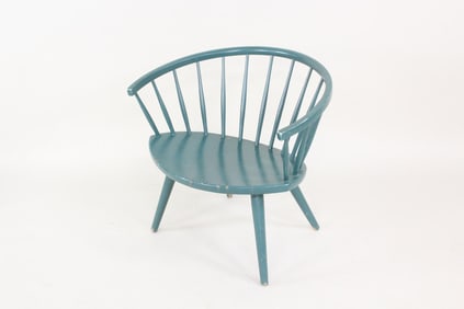 Mid-Century Modern Teal 'Arka' Chair by Yngve Ekstrom