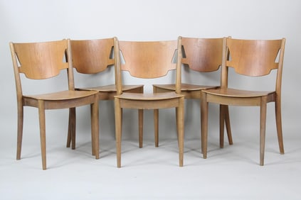 Set of 5 Danish Modern Chairs by Borge Mogensen for C M Madsen/John Stuart