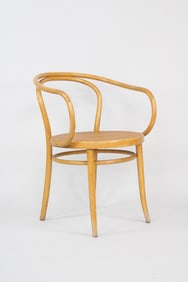 Mid-Century Modern Thonet '209' Bentwood & Cane Chair