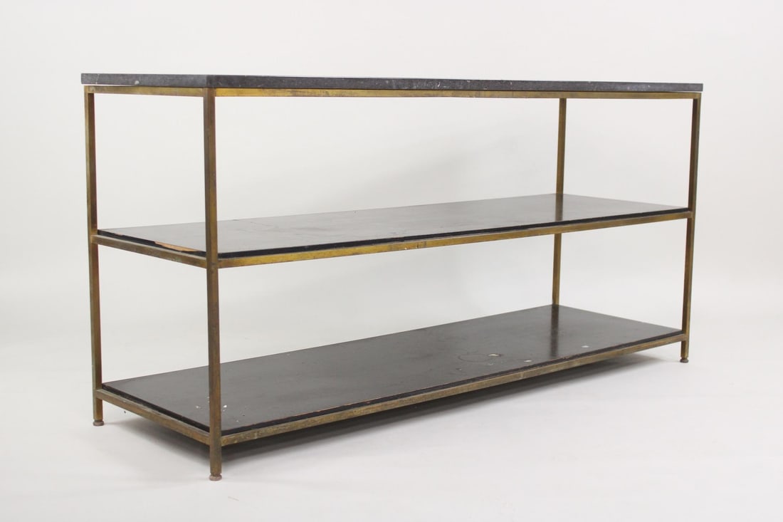 Marble & Brass Console Shelf, Paul McCobb for Calvin Group (1 of 15)