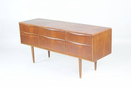 Mid-Century Modern Low Diminutive Credenza, Austin Suite