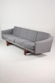 Mid-Century Danish Modern Sofa, Hans Wegner Style