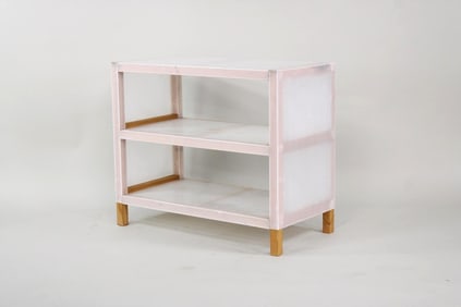 Vintage IKEA 'Vestby' Wood & Plastic Shelf