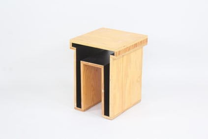 Contemporary Plywood 'Void' Side Table, Ron Gilad for Designfenzider