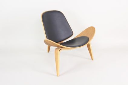 Hans Wegner Bentwood Scoop Lounge Chair, Contemporary