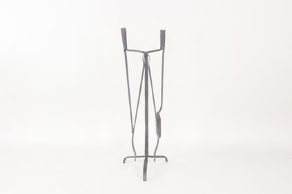 Marco Ferreri Brutalist Iron Fireplace Tool Set, Conmoto