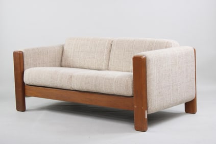 Minimalist Postmodern 2-Seat Sofa for Knoll by Jim Eldon, Cream
