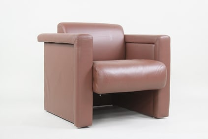 Trix and Robert Haussmann Leather Armchair for Knoll
