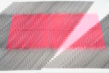 8x10 Kilim Flat Weave Rug, Minimalist Stripes