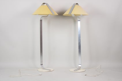Pair of Danish Modern Floor Lamps by Brylle & Jacobsen, Postmodern