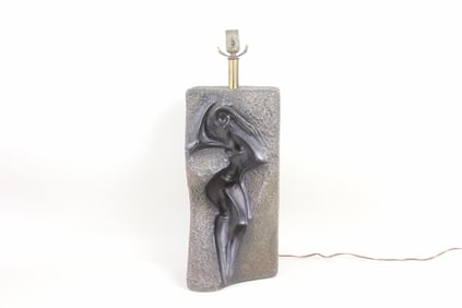 Mid-Century Modern Leo Middleman Sculptural Woman Table Lamp