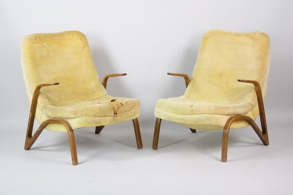 Pair of Armchairs by Paul Bode for Federholz-Gesellschaft