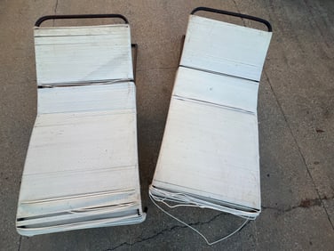 Pair of Hendrik Van Keppel and Taylor Chaise Lounge Chairs, As-Is