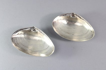 Pair of Wallace Sterling Silver Clam Shell Dishes