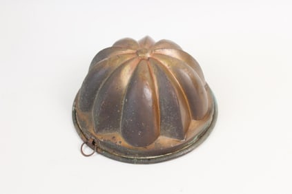 Antique Copper Bundt Cake Baking Mold