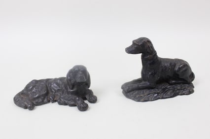 Pair of Cast Iron Sporting Dog Figures
