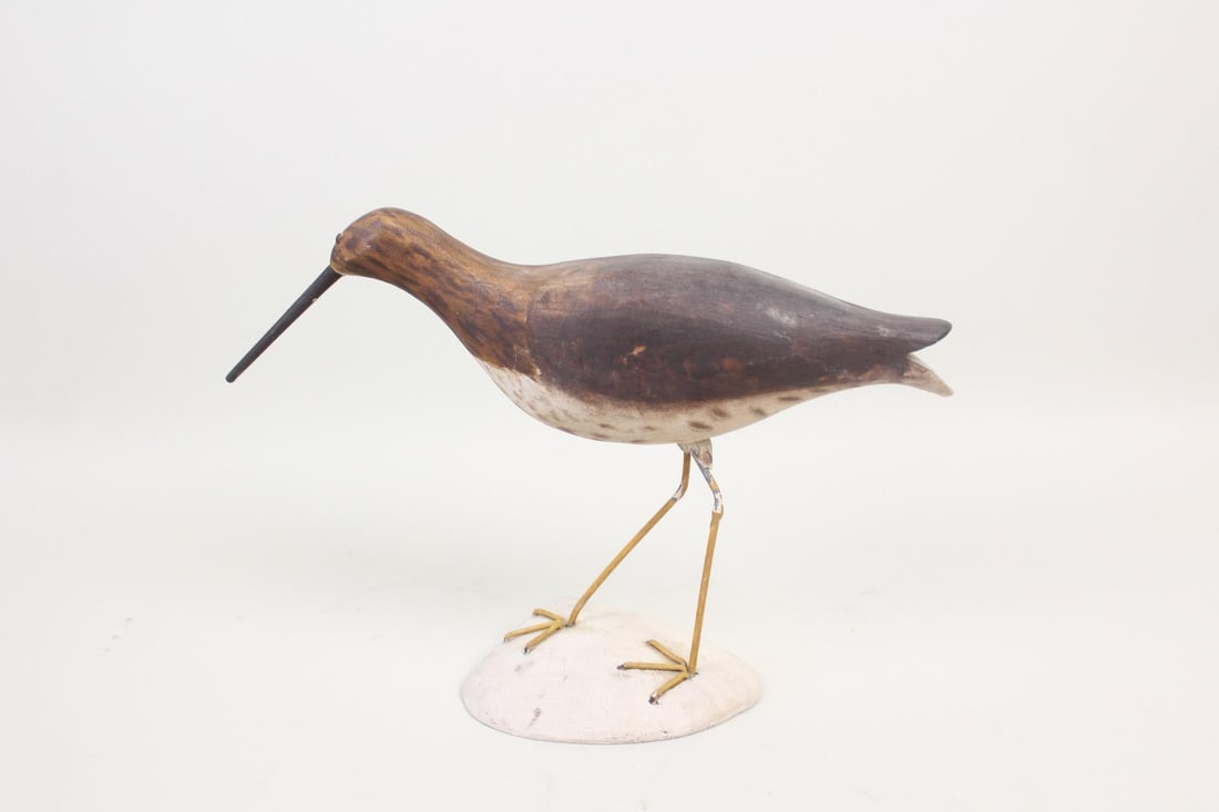 Signed Alfred Gardner Yellowlegs Shore Bird Decoy (1 of 10)