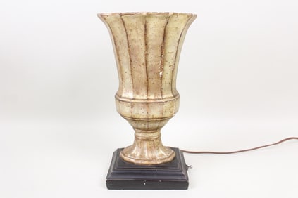 Neoclassical Plaster Urn Table Lamp