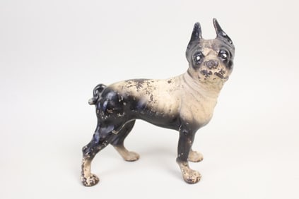 Hubley Cast Iron Boston Terrier Dog Doorstop