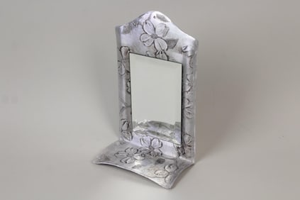 Wendell August Aluminum Dogwood Wall Mirror