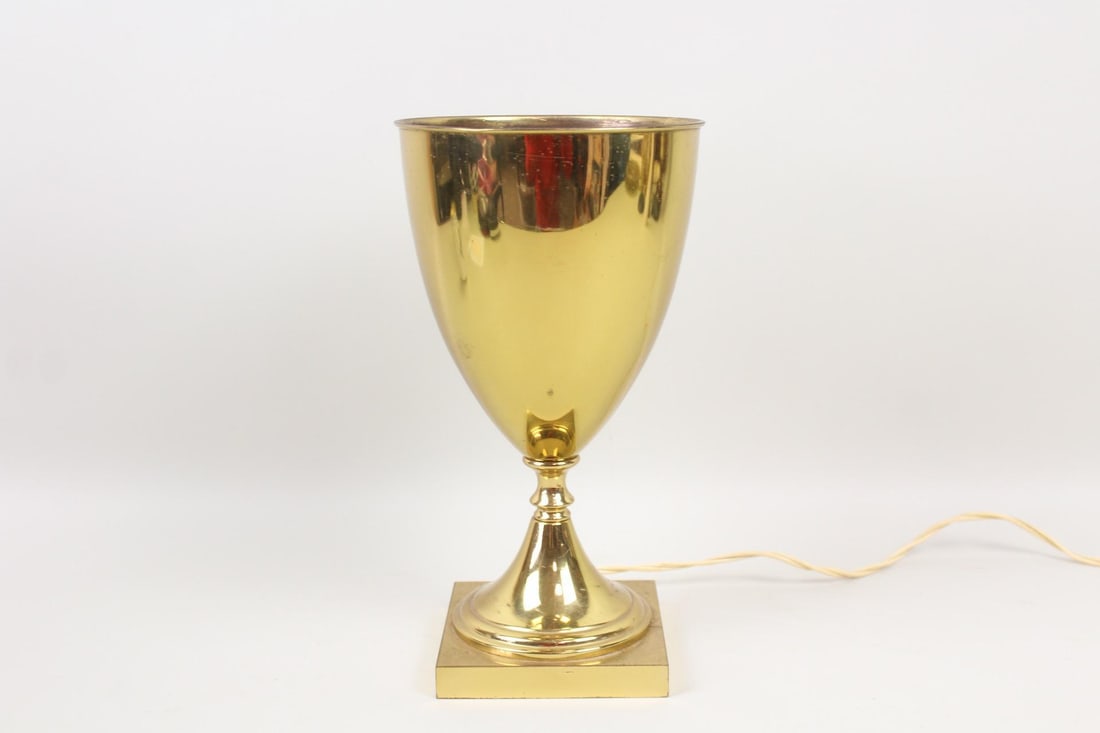 Hollywood Regency Brass Urn Table Lamp (1 of 7)