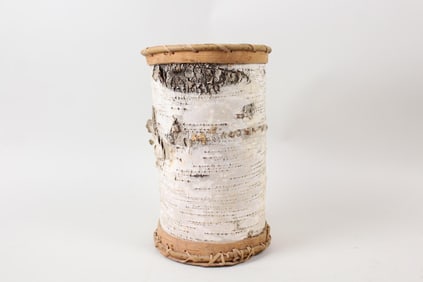 Birch Bark Wood Waste Basket