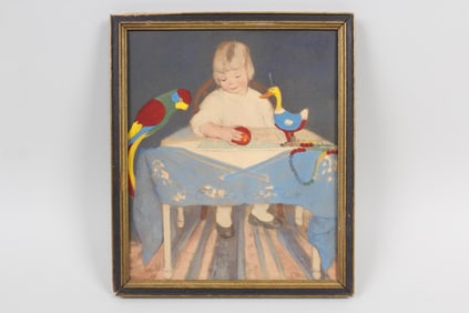 Original Gouache Illustration, Style of Jesse Wilcox Smith