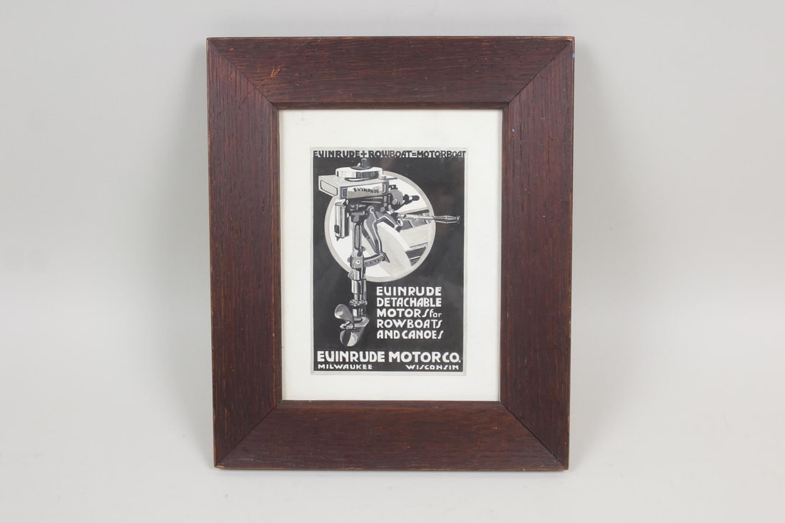 Illustration Art for Evinrude Outboard Motor in Mission Frame (1 of 10)