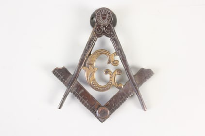 Bronze Masonic Freemason Door Knocker