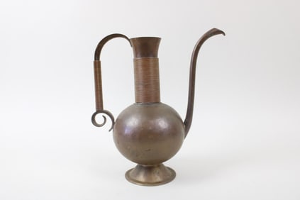 Middle Eastern Brass Copper Pitcher