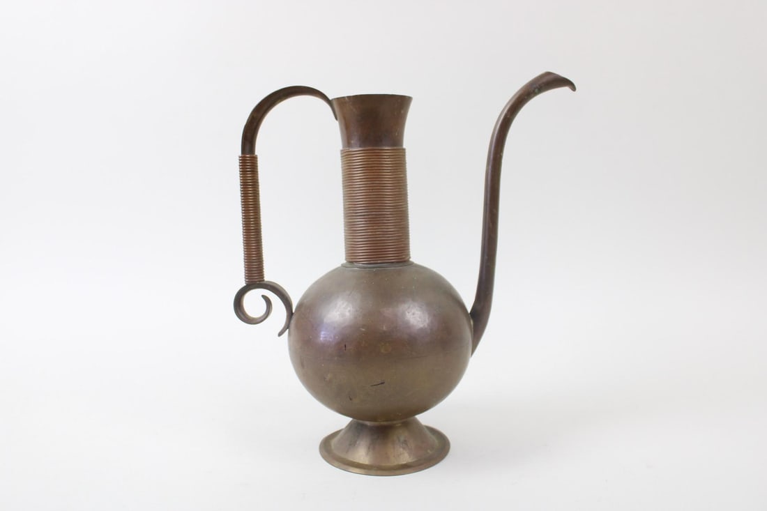 Middle Eastern Brass Copper Pitcher (1 of 11)
