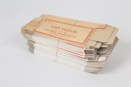 Lot of 50 Original Unused Boxes for Cap Pistol Toy Guns, Dent