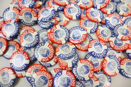 Jar Full of JFK Students for Kennedy Pinback Buttons