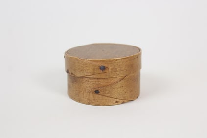 Miniature Round Wooden 2-Finger Shaker Box
