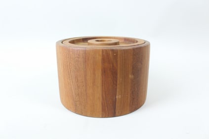 Mid-Century Danish Modern Teak Ice Bucket, Dansk