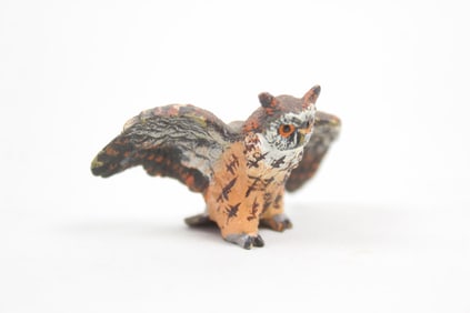 Vienna Cold Painted Bronze Owl