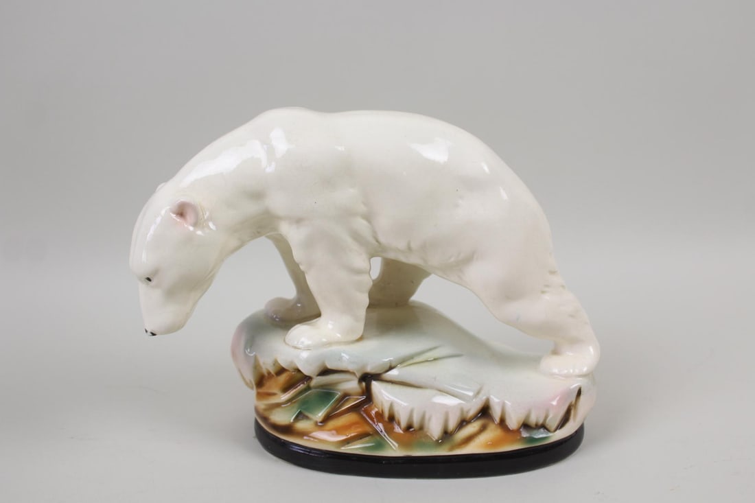 Art Deco Porcelain Polar Bear Figurine (1 of 9)