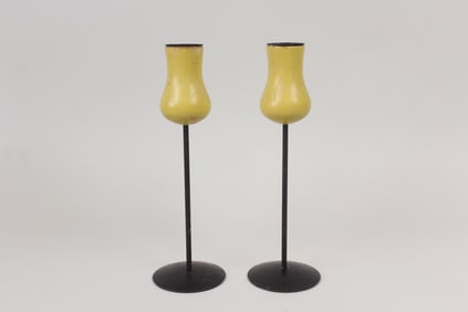Pair of Danish Modern Laurids Lonborg Tulip Candlesticks