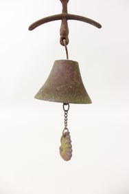 Cast Iron Wind Chime with Nautical Shell, Style of Tom Torrens
