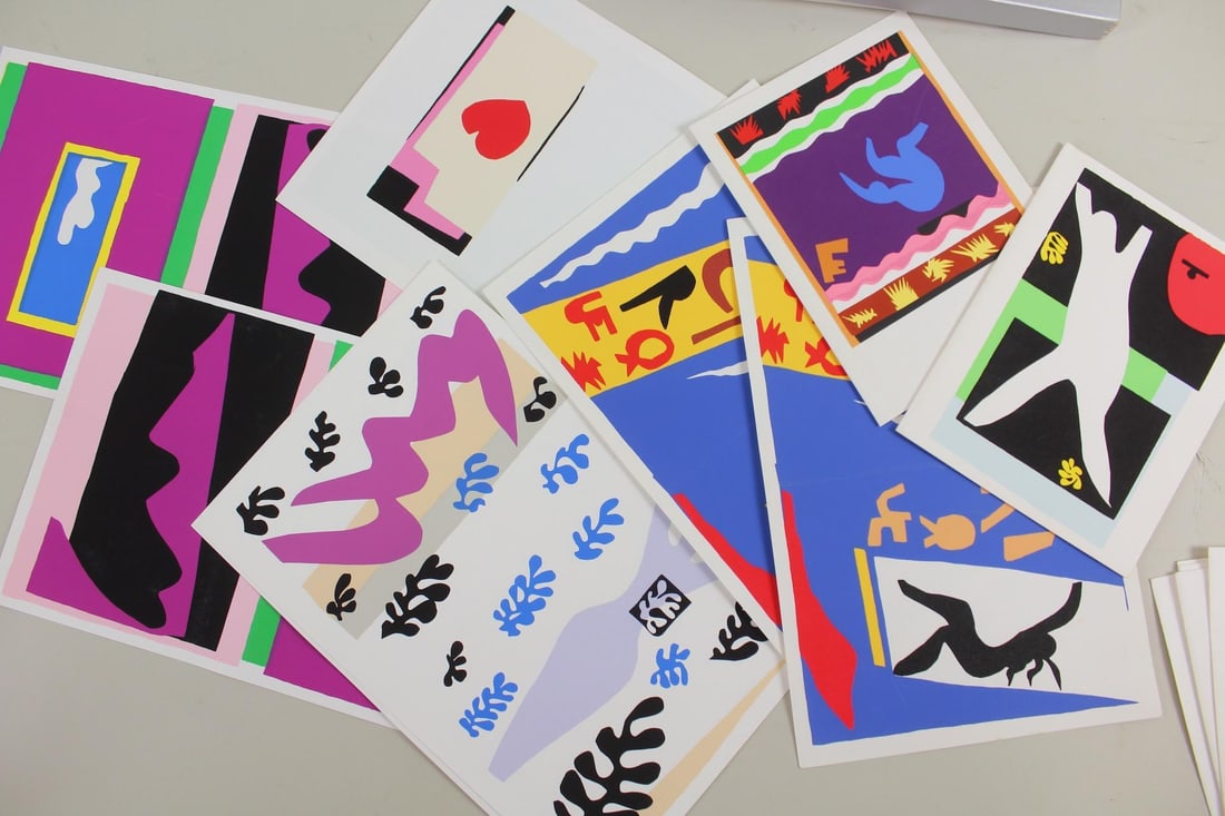 Set of 9 Henri Matisse 'Jazz' Silkscreen Note Cards and Envelopes (1 of 14)